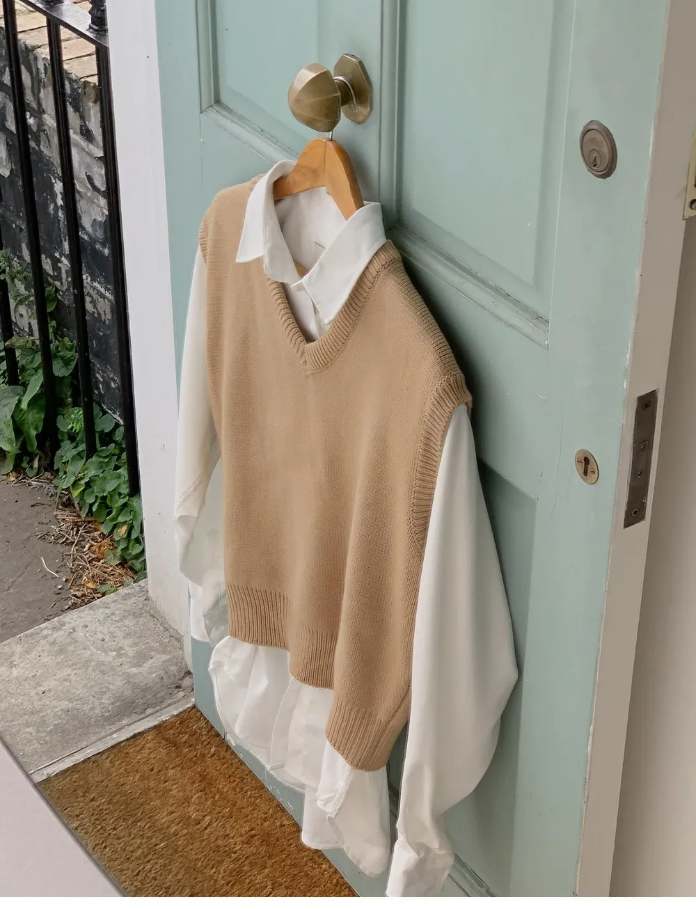 런던무드 오버핏 반팔셔츠