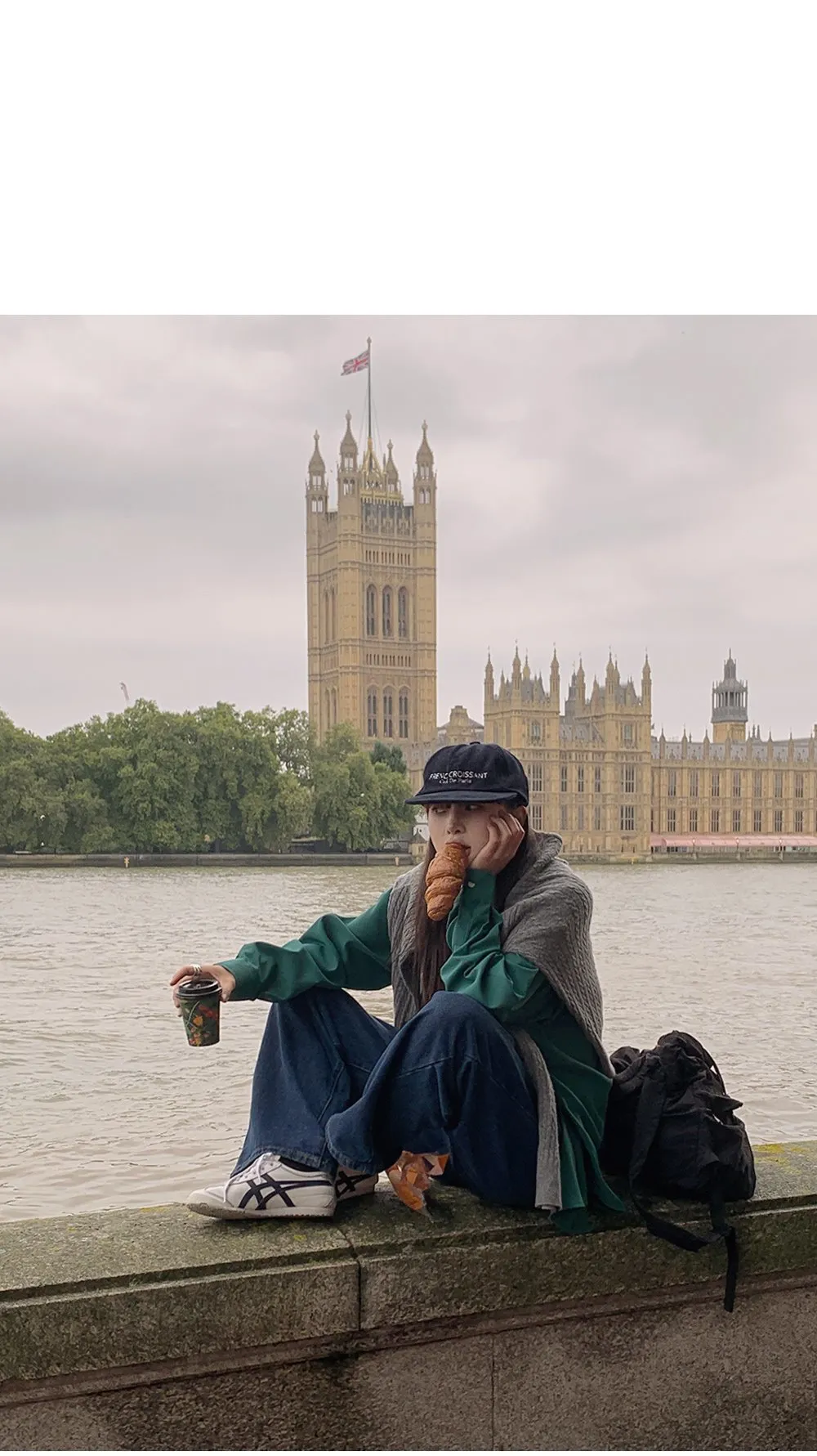 런던무드 오버핏 반팔셔츠