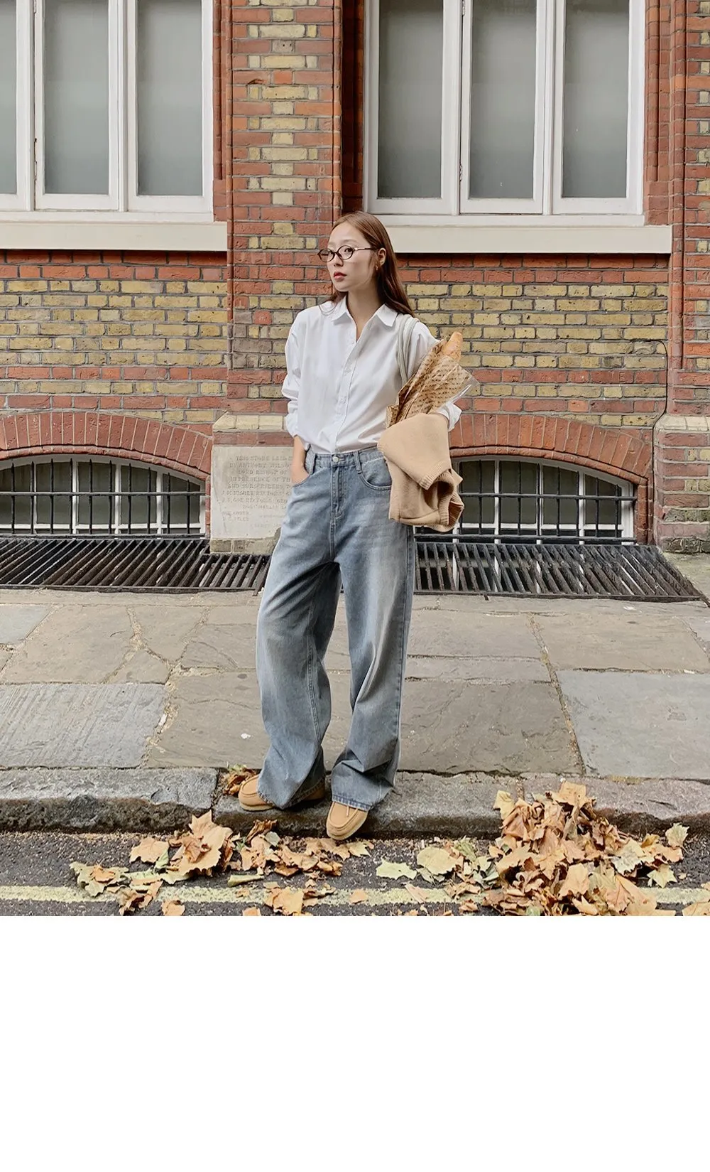 런던무드 오버핏 반팔셔츠