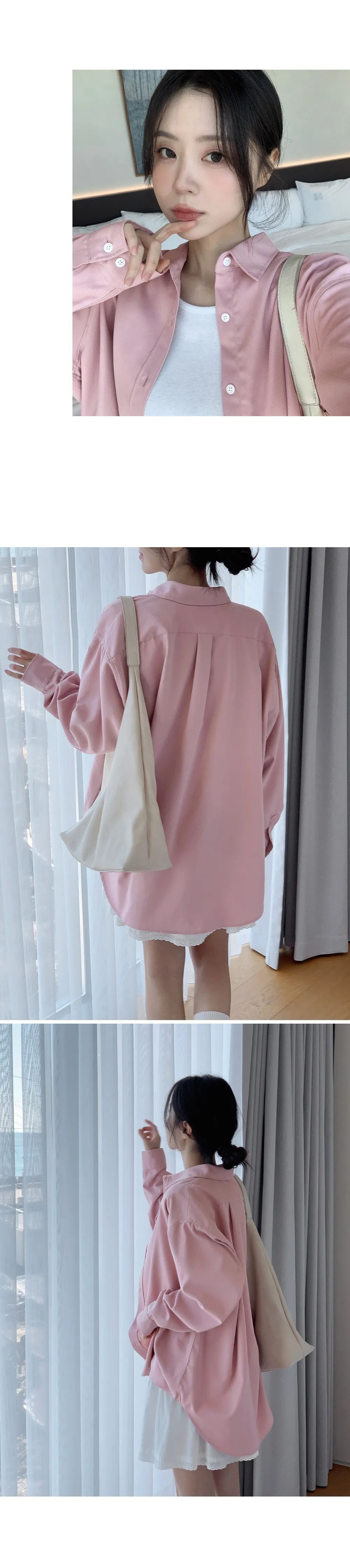 런던무드 오버핏 반팔셔츠