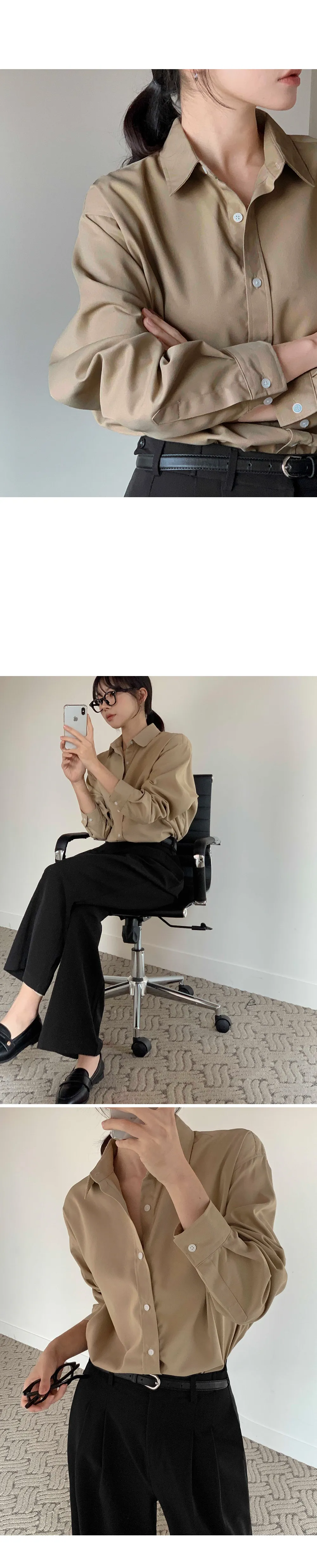 런던무드 오버핏 반팔셔츠