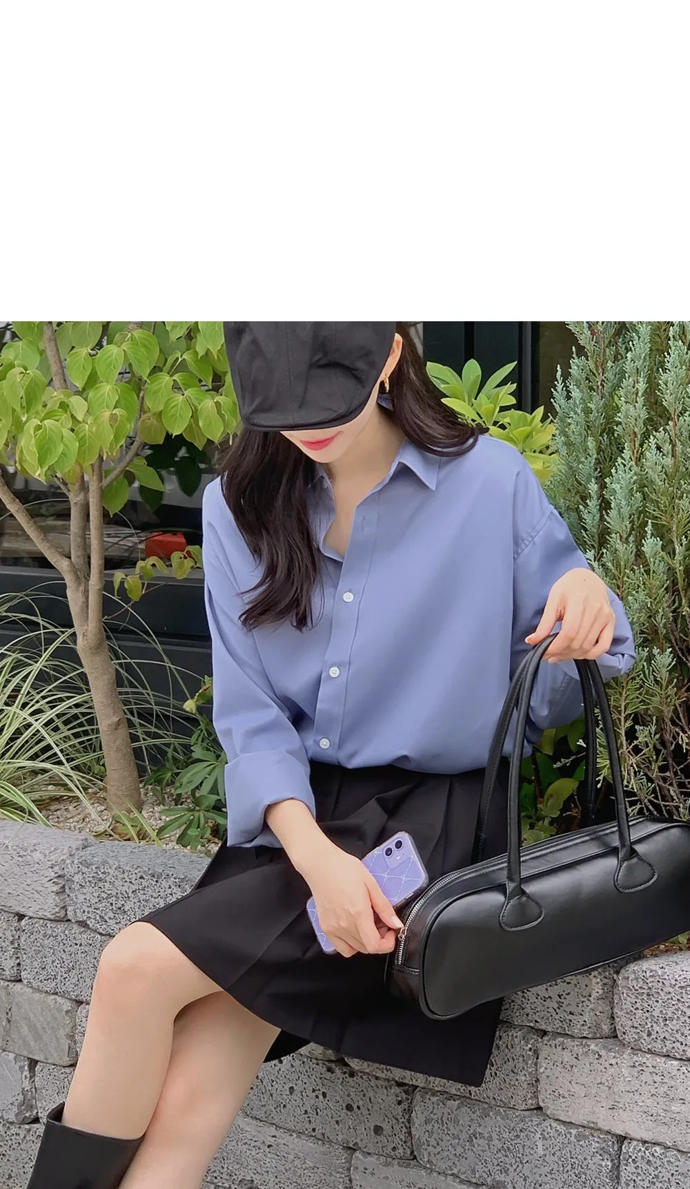 런던무드 오버핏 반팔셔츠