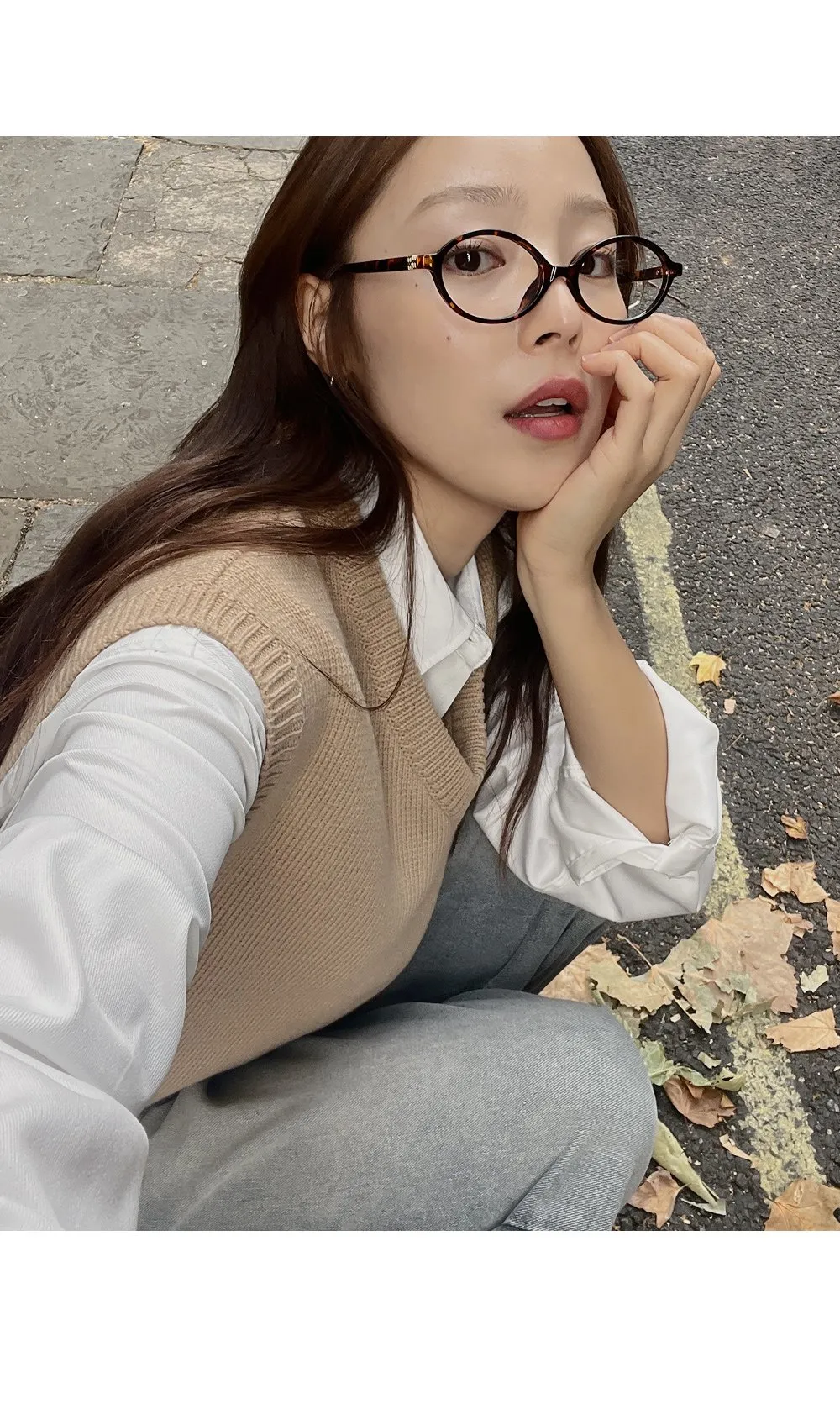 런던무드 오버핏 반팔셔츠