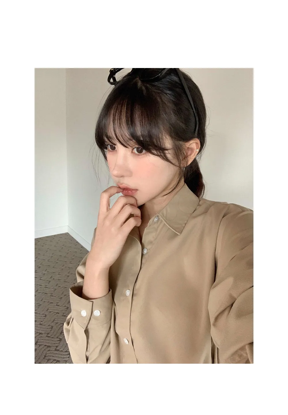 런던무드 오버핏 반팔셔츠