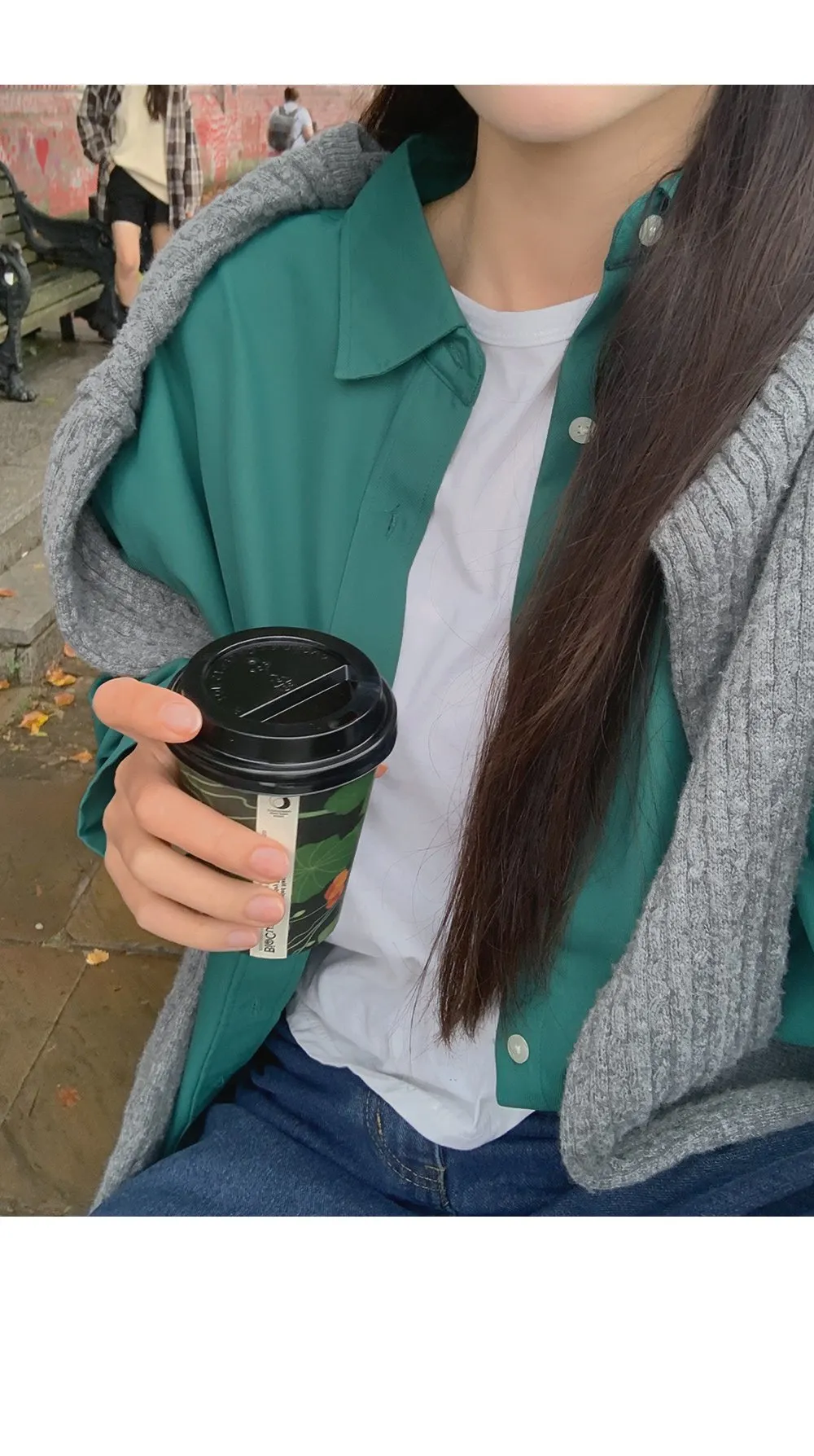 런던무드 오버핏 반팔셔츠