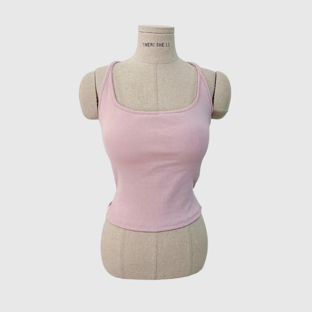 민소매 베이비핑크 색상 이미지-S1L58