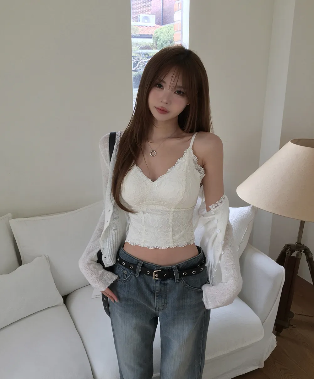 민소매 모델 착용 이미지-S2L38