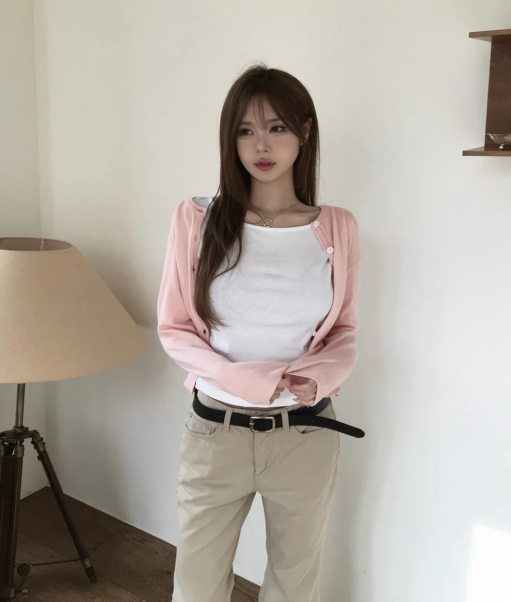 카디건 모델 착용 이미지-S2L37