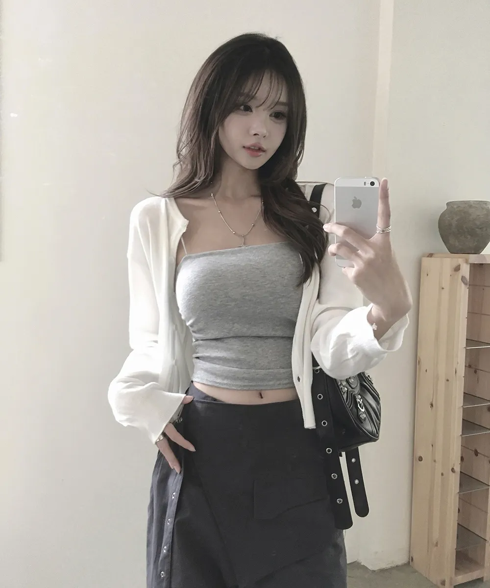 카디건 모델 착용 이미지-S3L14