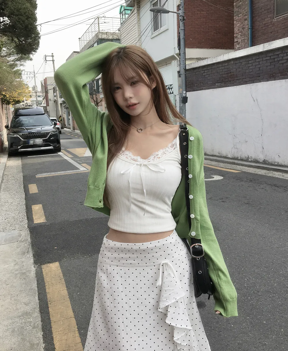 카디건 모델 착용 이미지-S2L28