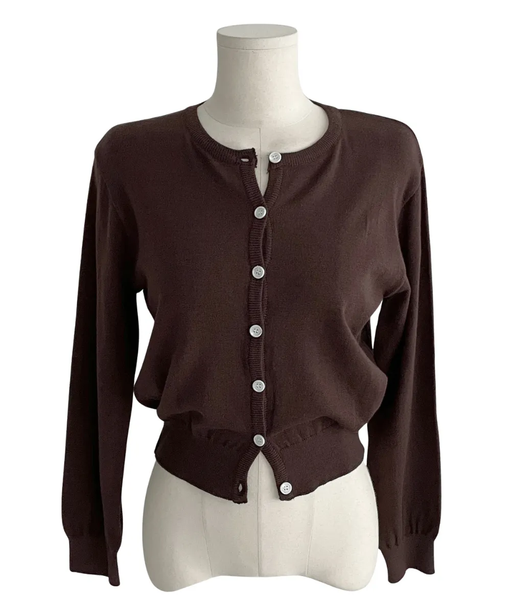 카디건 초콜렛 색상 이미지-S2L17