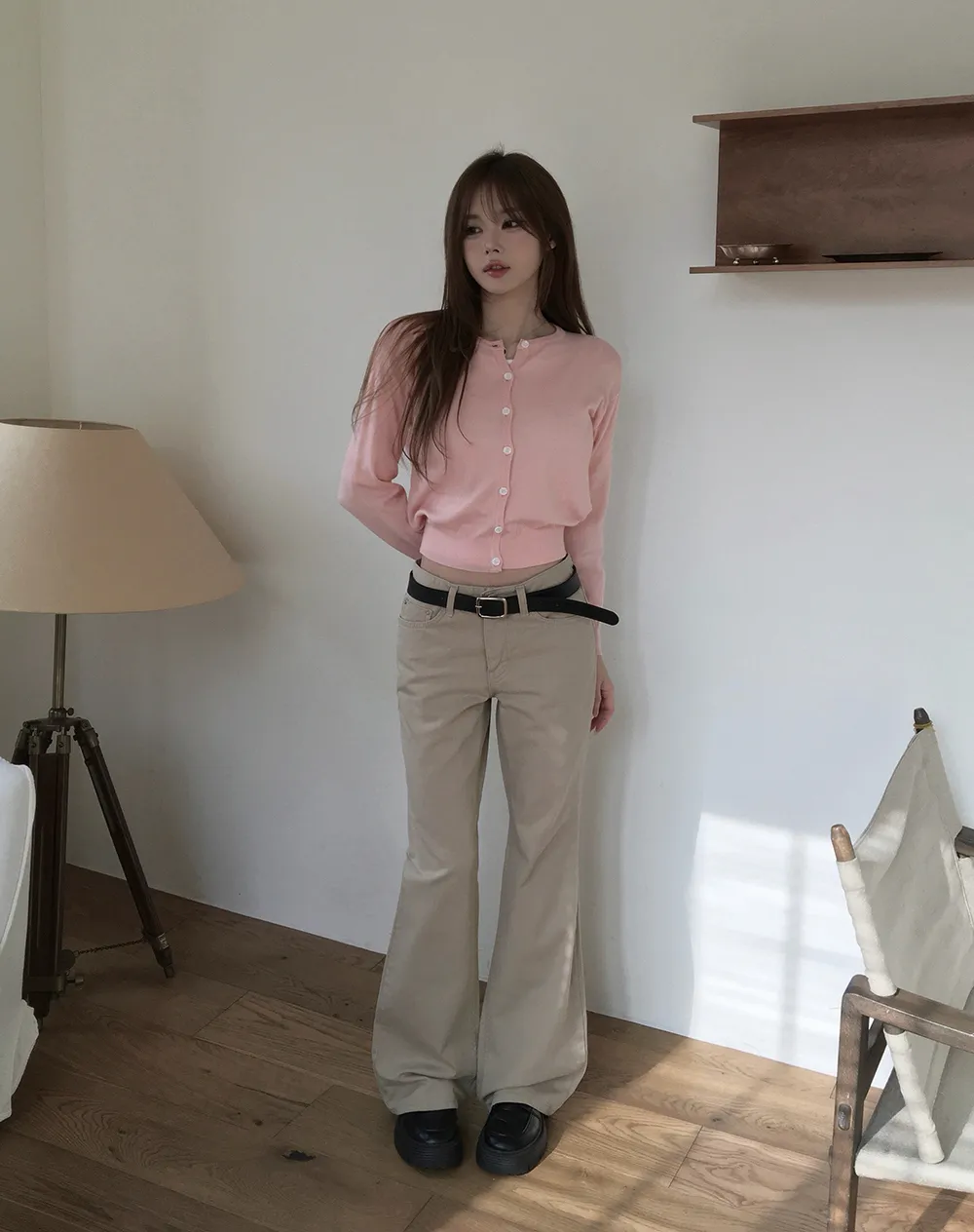 카디건 모델 착용 이미지-S2L40