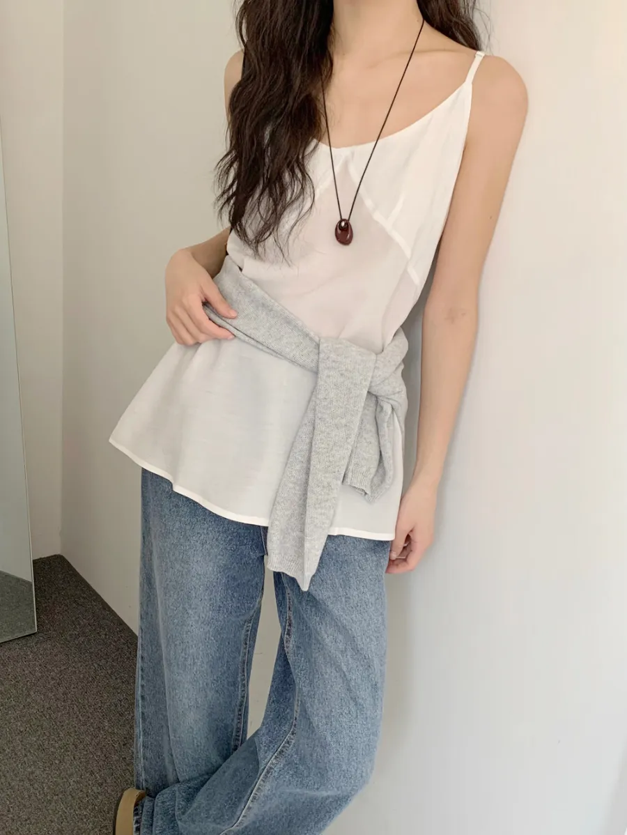 민소매 모델 착용 이미지-S2L29