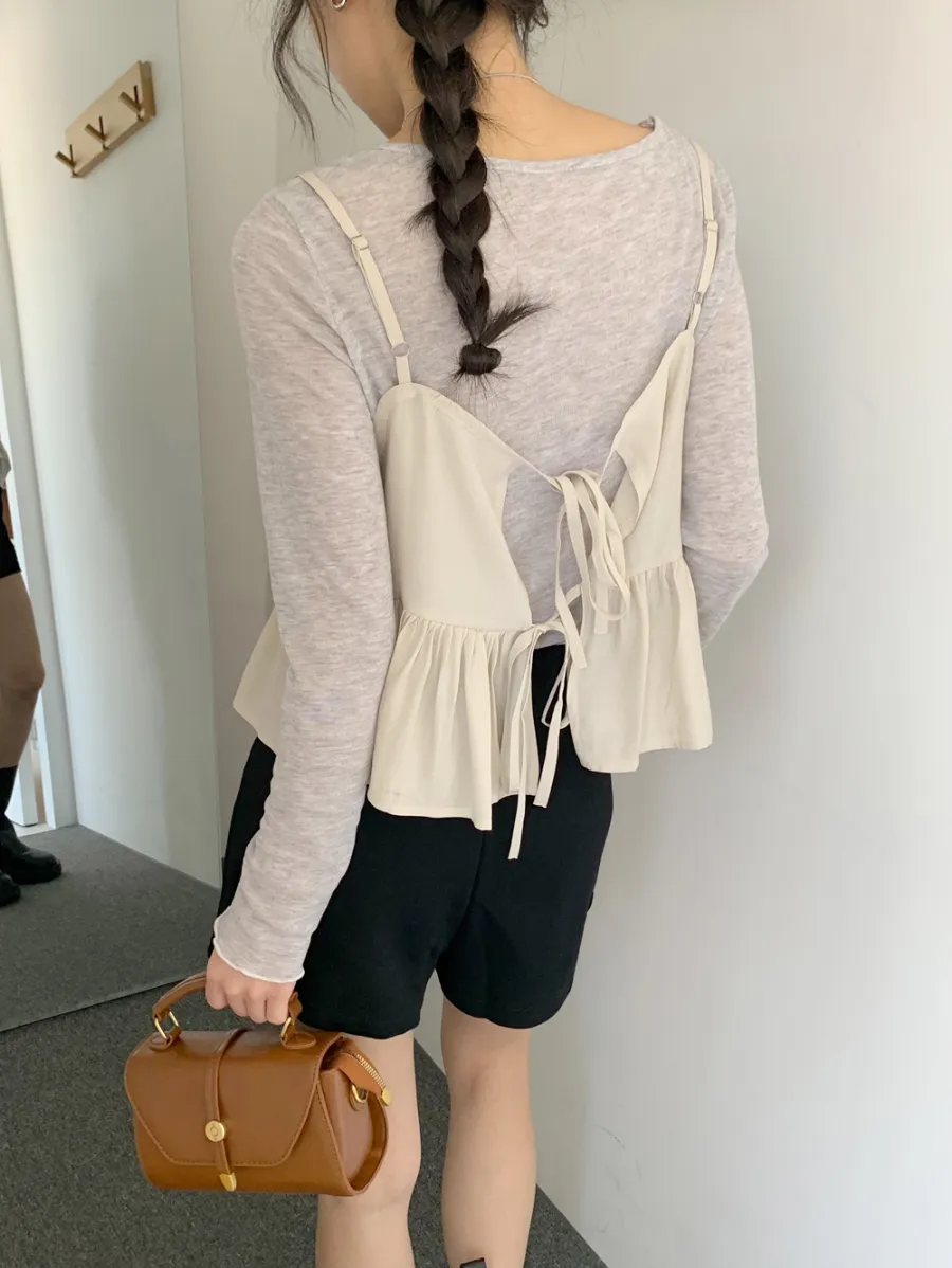 민소매 모델 착용 이미지-S1L28