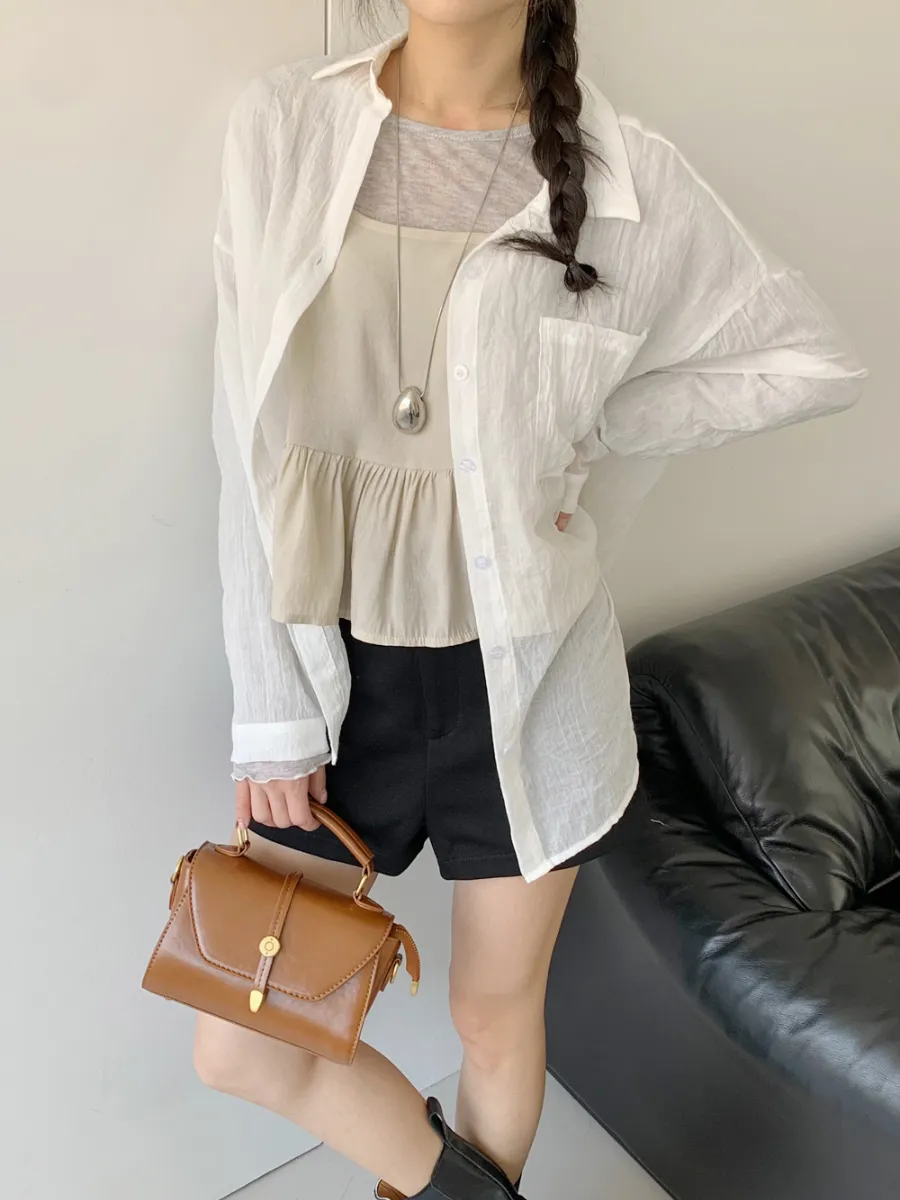 민소매 모델 착용 이미지-S1L23