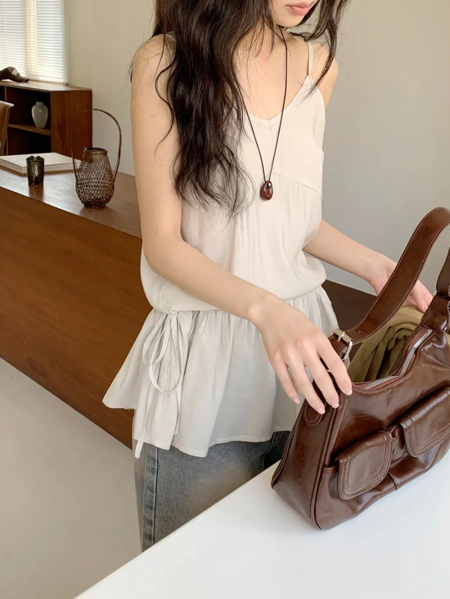 민소매 모델 착용 이미지-S1L20