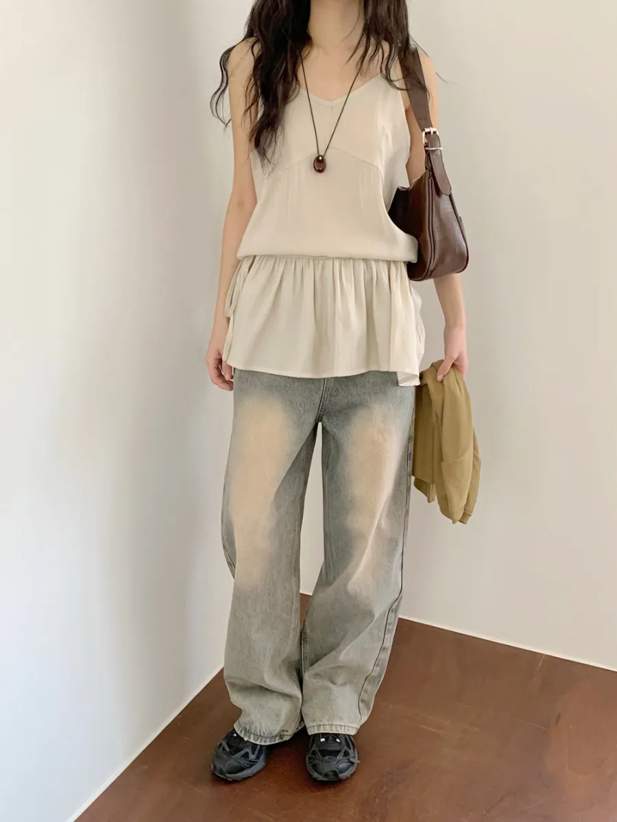 민소매 모델 착용 이미지-S1L10