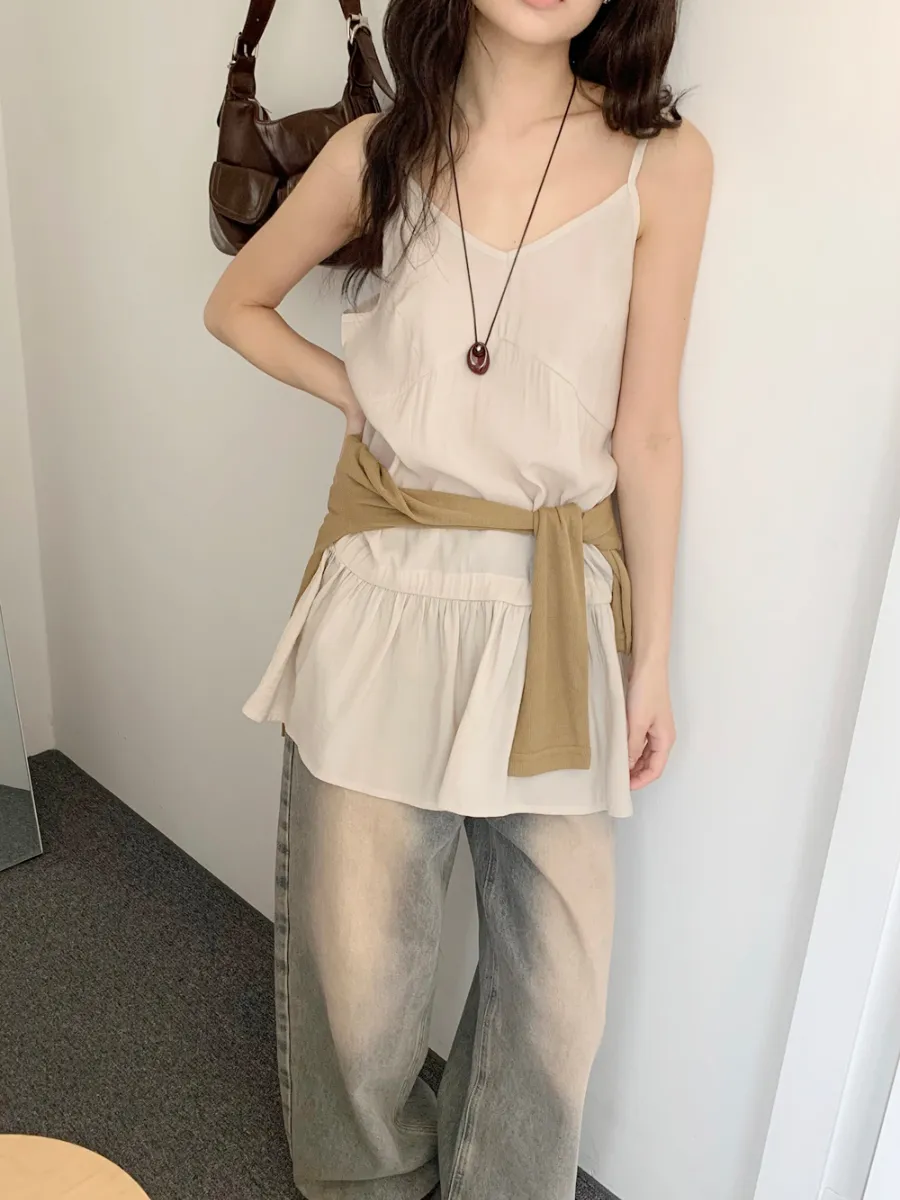 민소매 모델 착용 이미지-S1L23