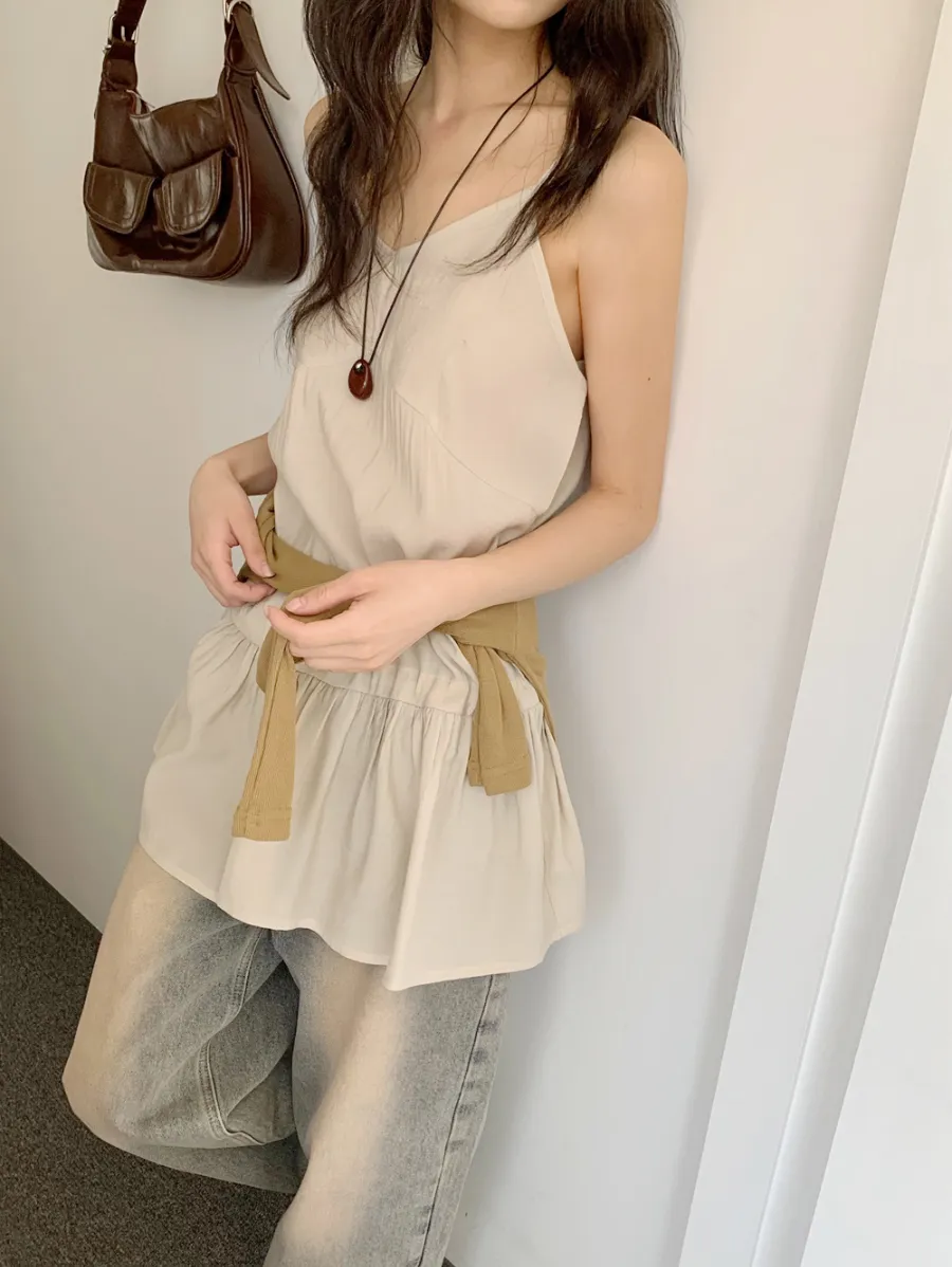 민소매 모델 착용 이미지-S1L26