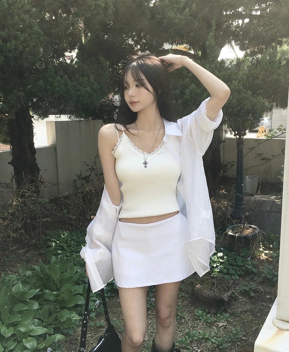 미니 스커트 모델 착용 이미지-S4L4