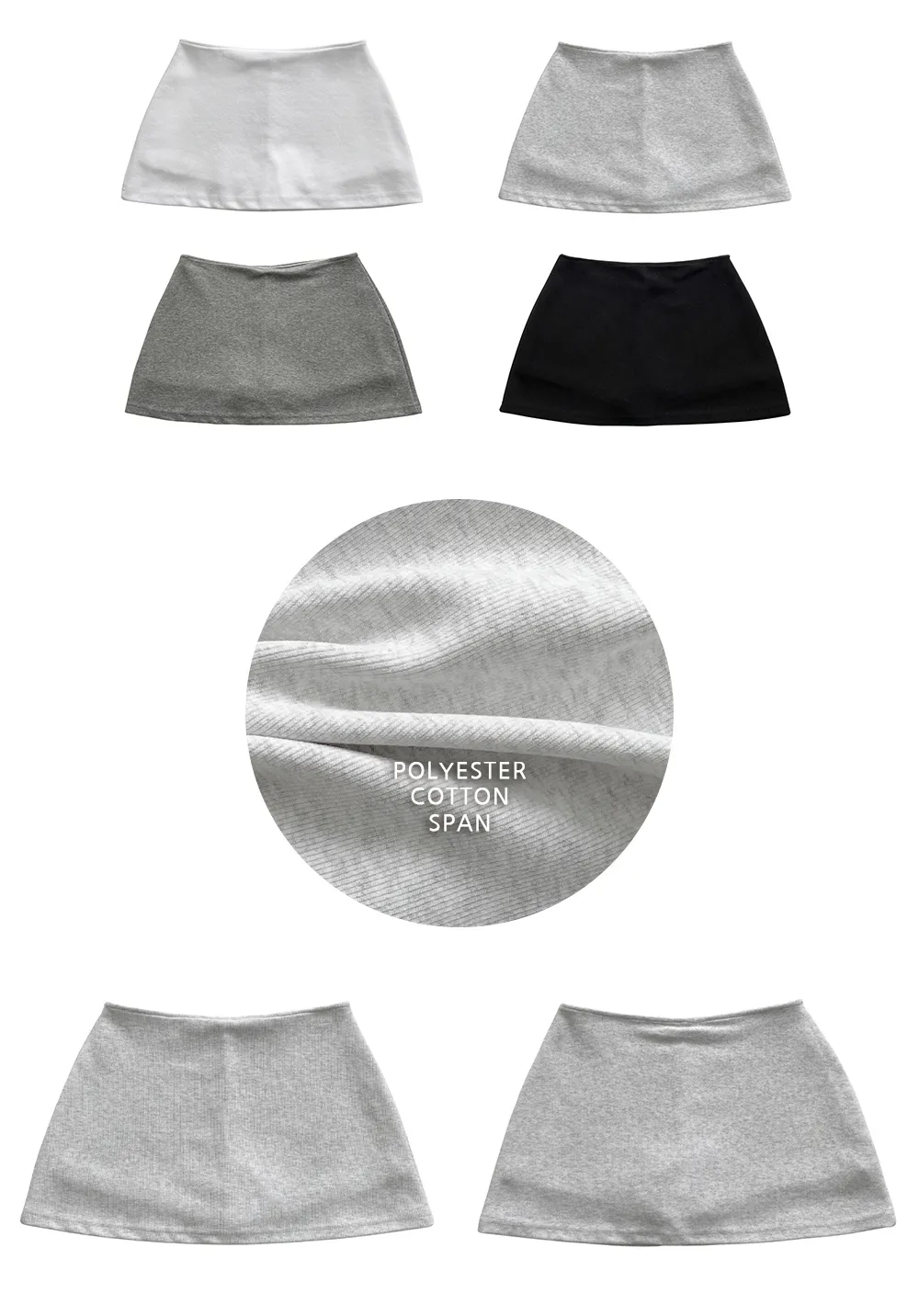 미니 스커트 그레이 색상 이미지-S2L1