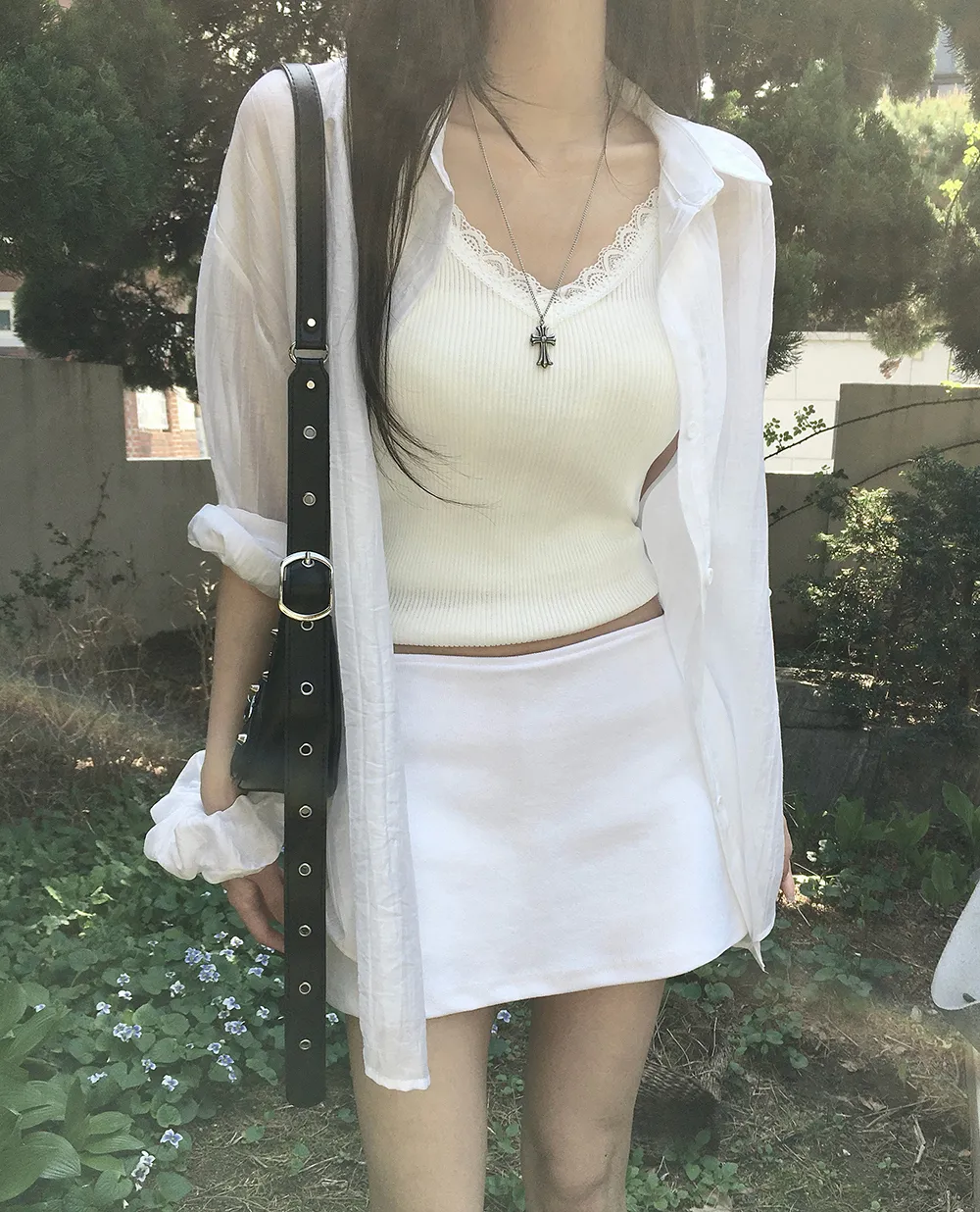 미니 스커트 모델 착용 이미지-S4L22