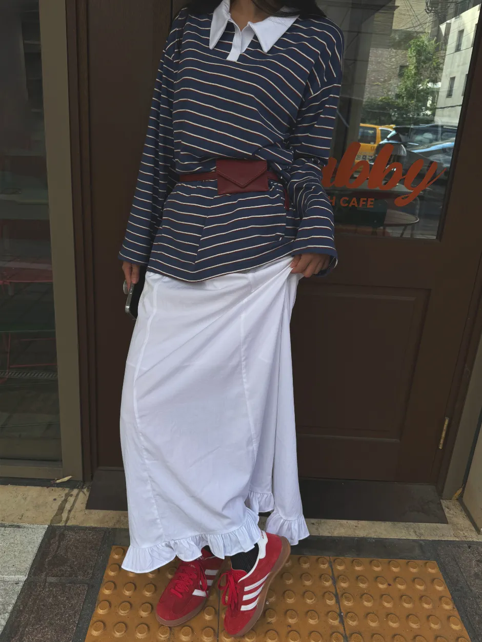 치마 모델 착용 이미지-S1L15