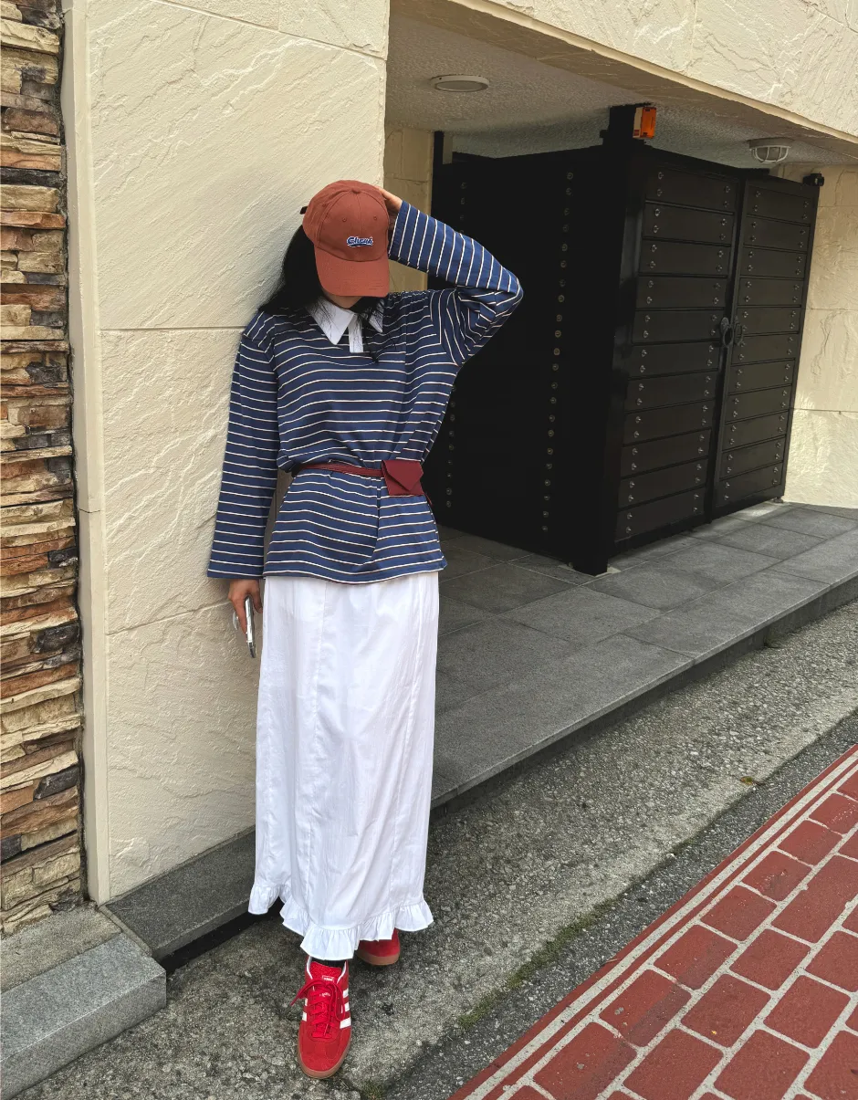 치마 모델 착용 이미지-S1L23