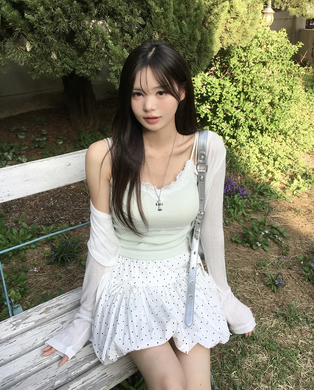 카디건 모델 착용 이미지-S2L40