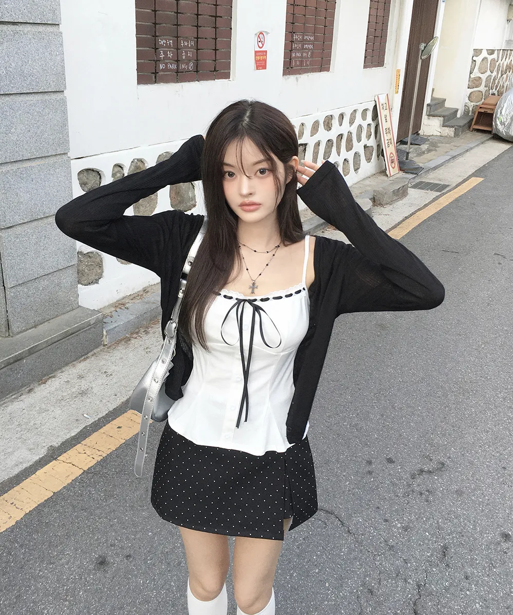 카디건 모델 착용 이미지-S2L29