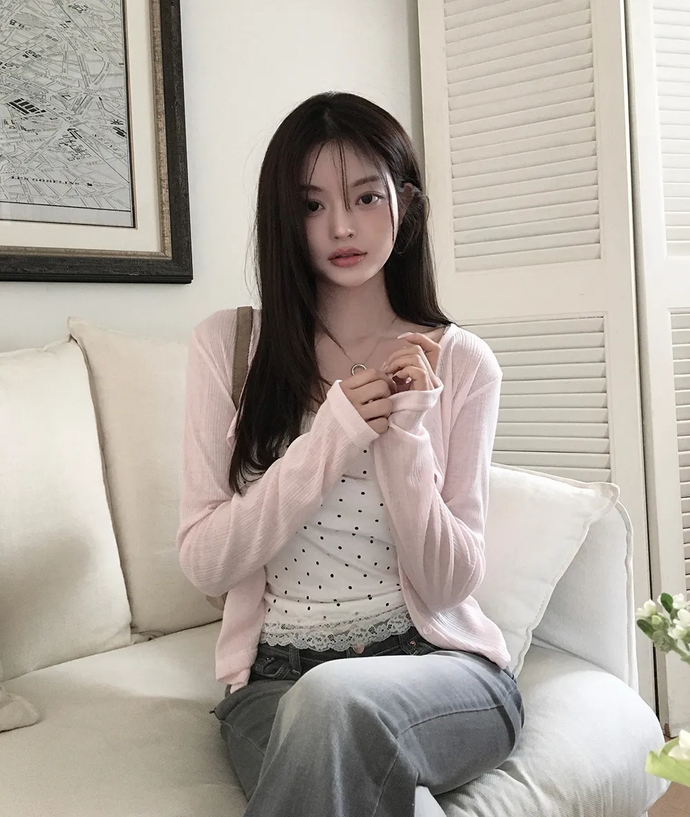 카디건 모델 착용 이미지-S2L83