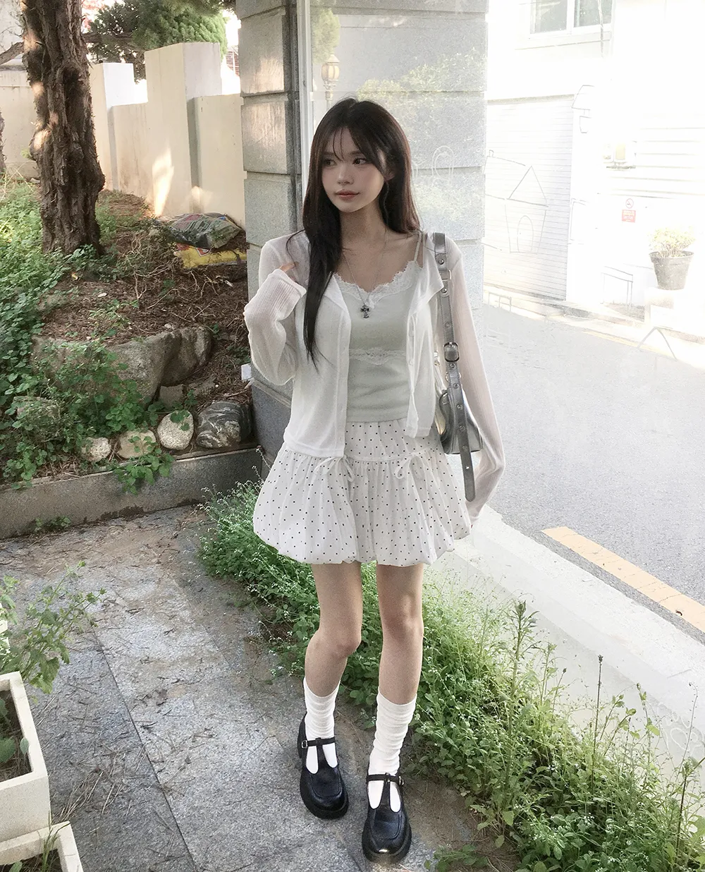 카디건 모델 착용 이미지-S2L59