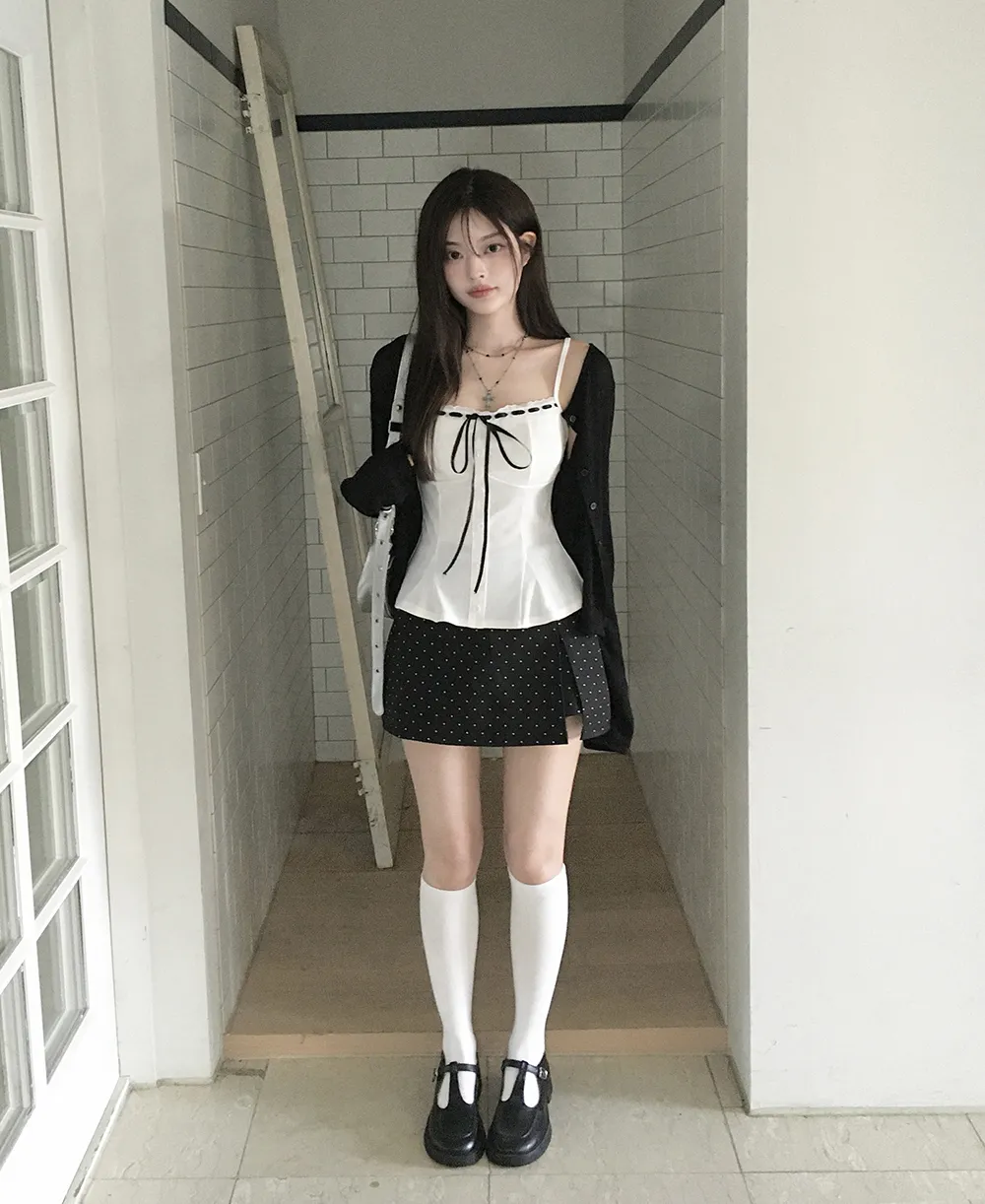 카디건 모델 착용 이미지-S2L36