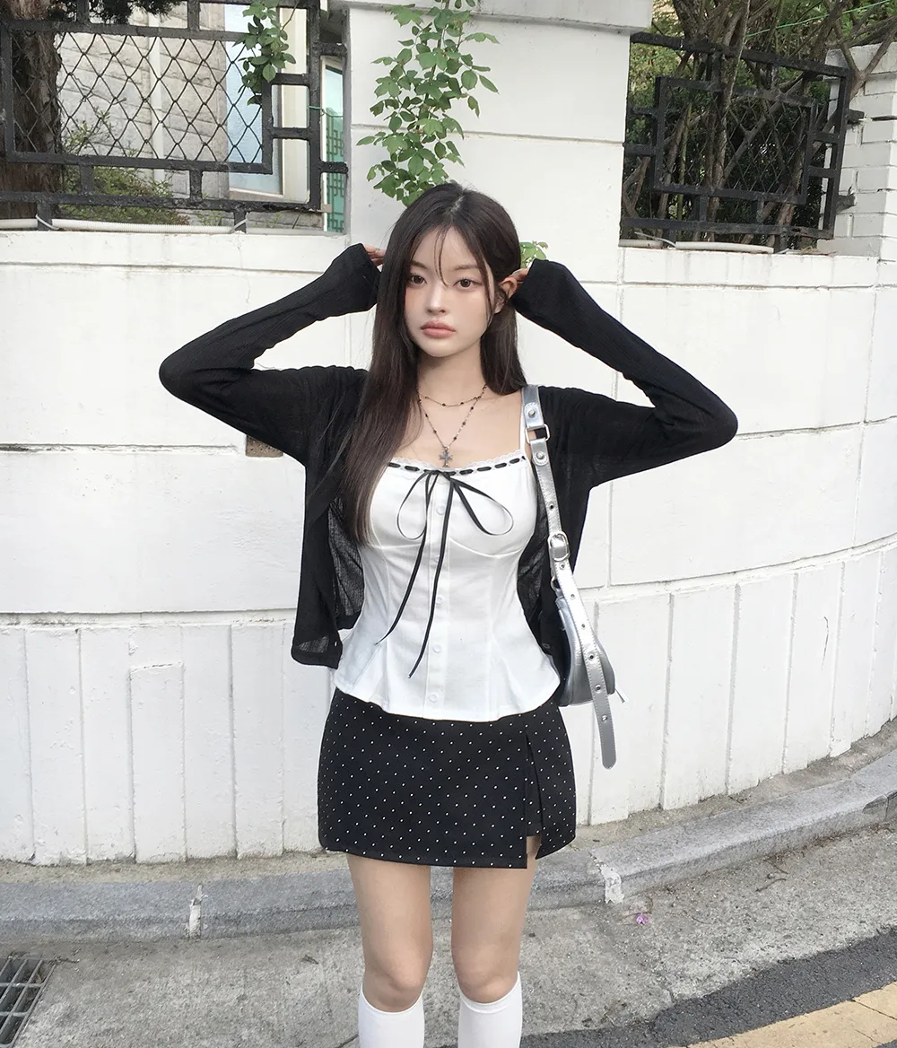 카디건 모델 착용 이미지-S2L35