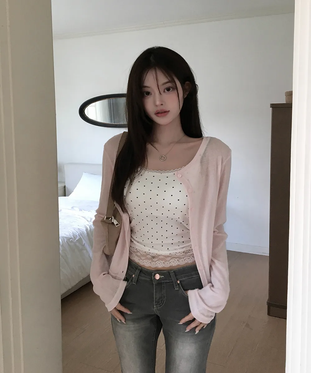 카디건 모델 착용 이미지-S2L80