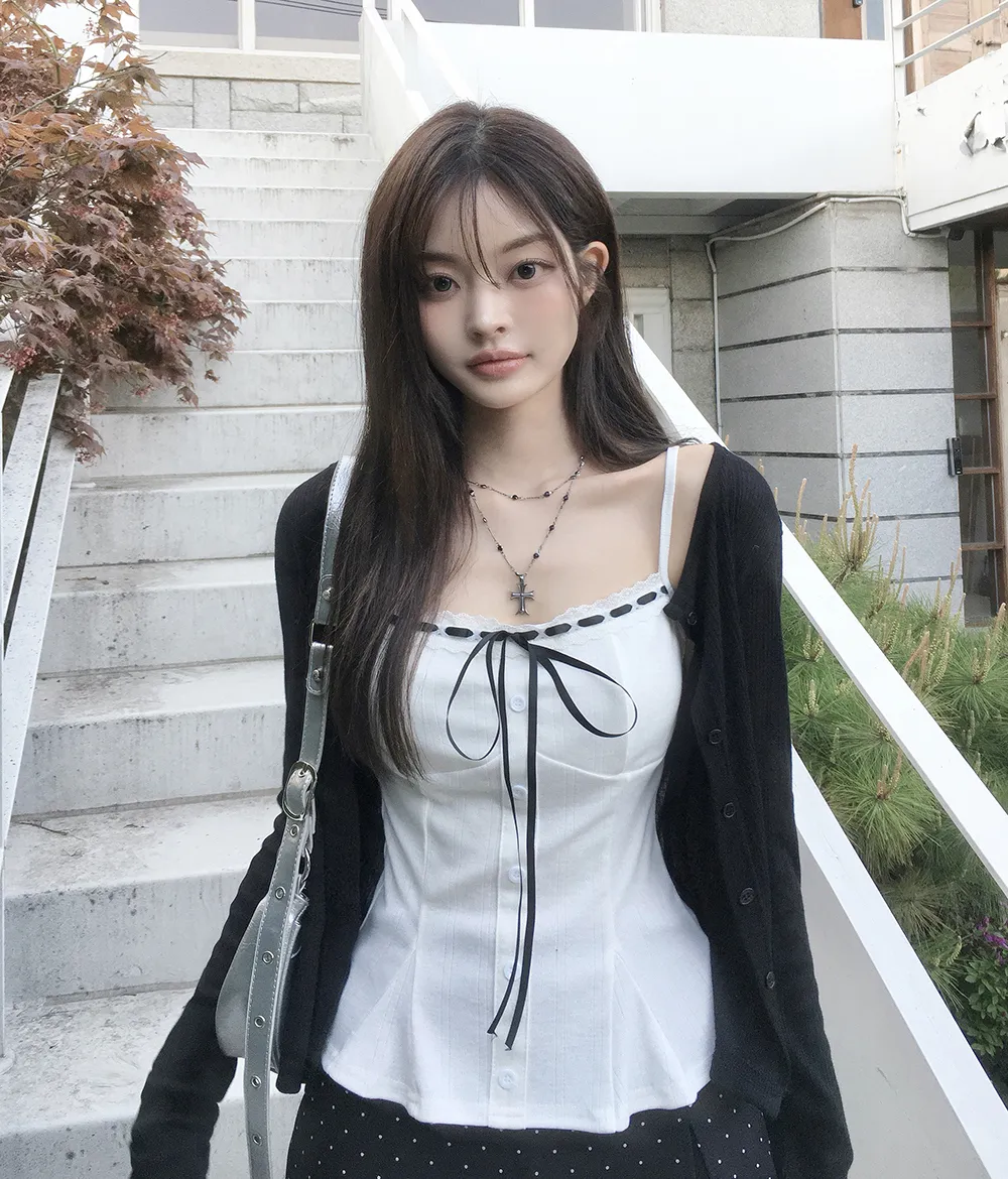 카디건 모델 착용 이미지-S2L23