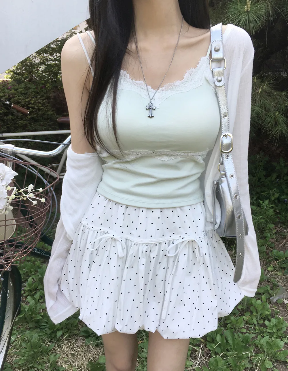 카디건 모델 착용 이미지-S2L47