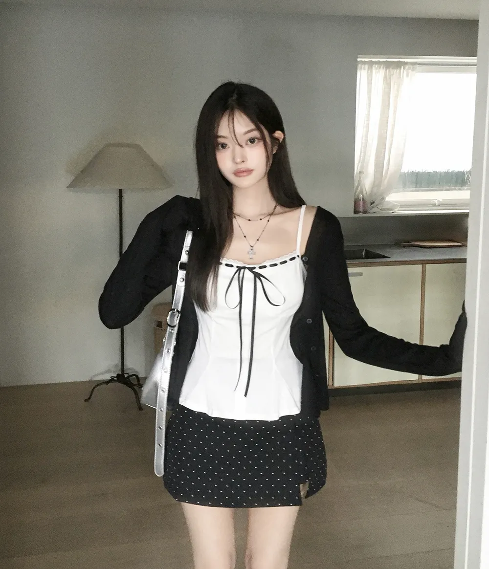 카디건 모델 착용 이미지-S2L32