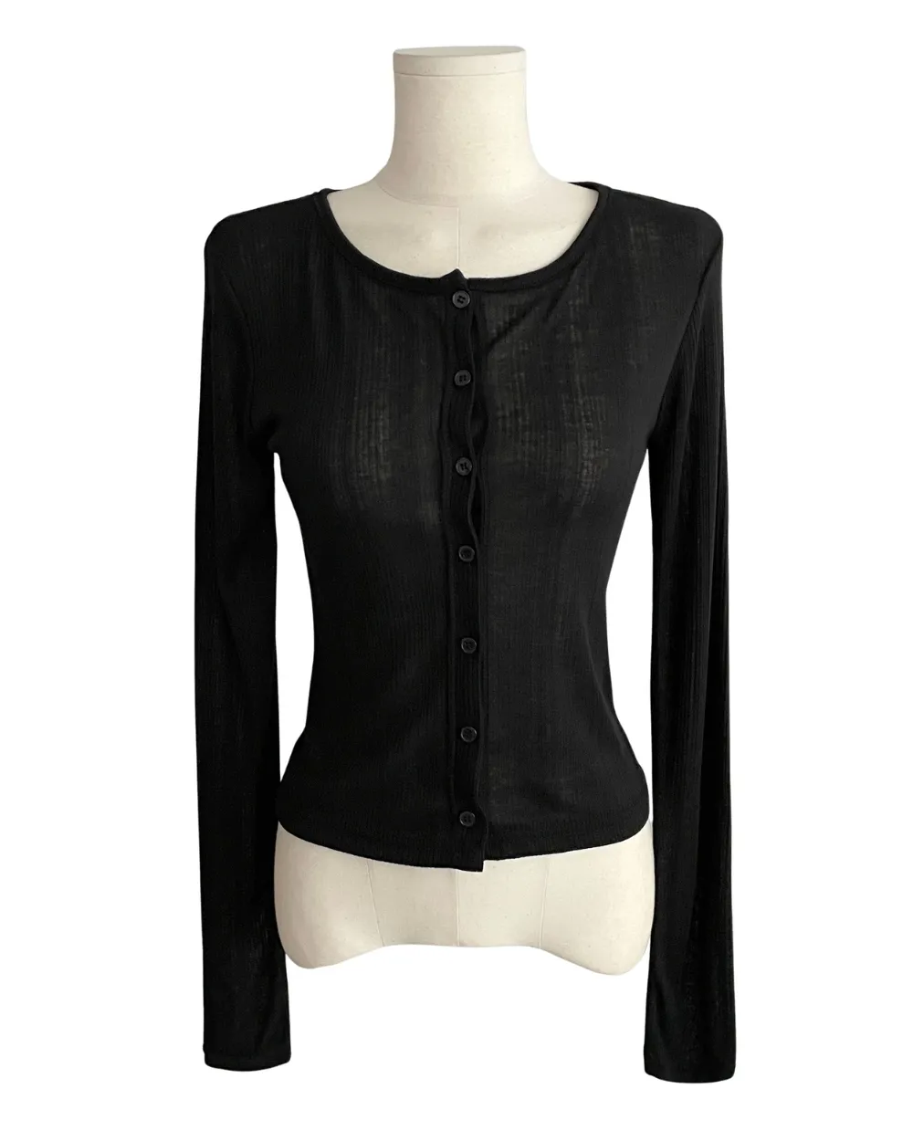 카디건 차콜 색상 이미지-S1L12