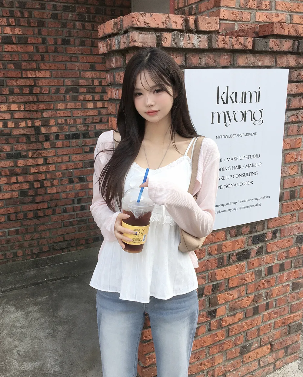 카디건 모델 착용 이미지-S2L69