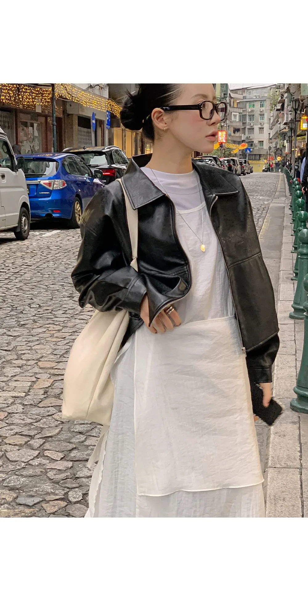 이브 랩스커트+레이어드 원피스set
