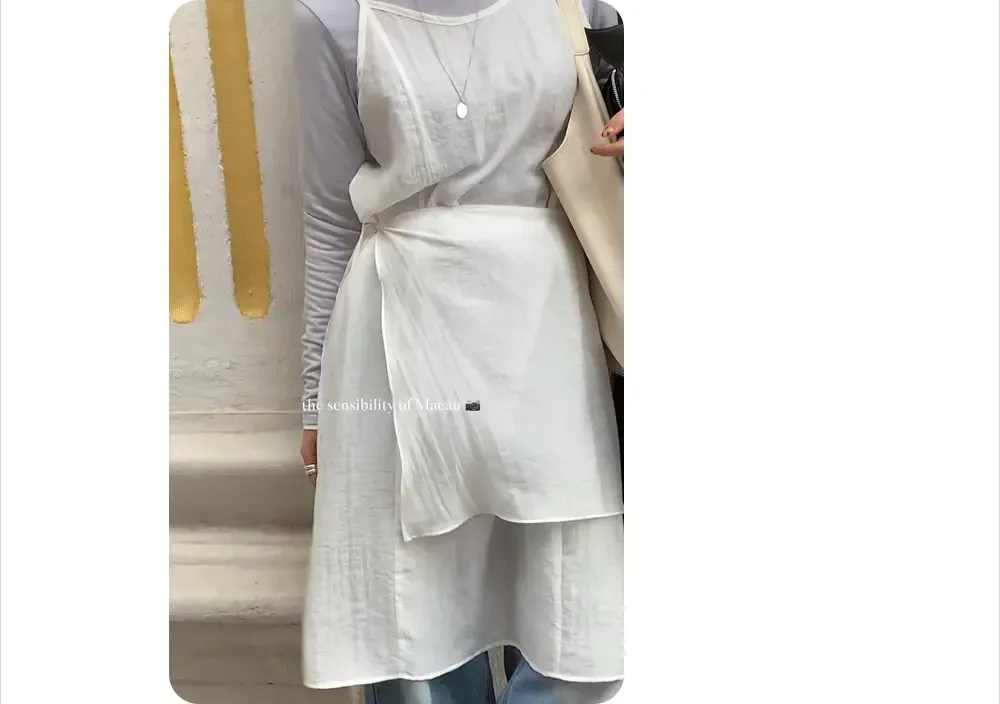 이브 랩스커트+레이어드 원피스set
