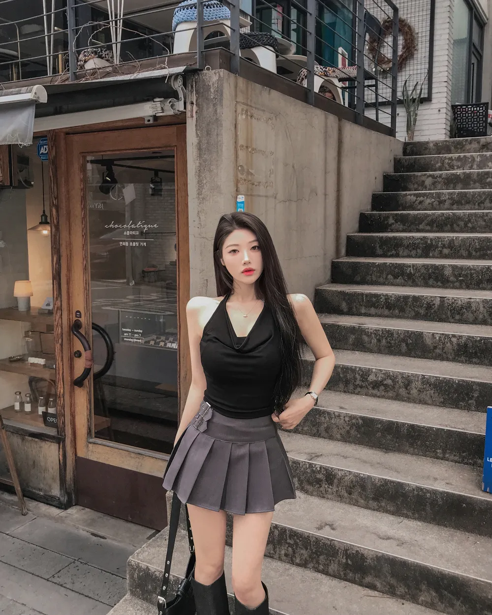 드레스 모델 착용 이미지-S1L19