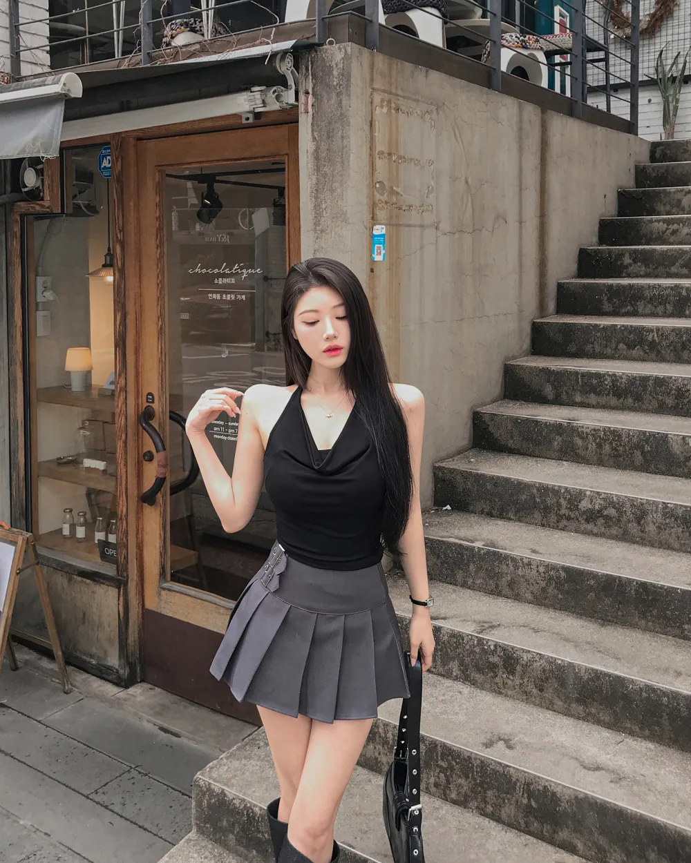 드레스 모델 착용 이미지-S1L17