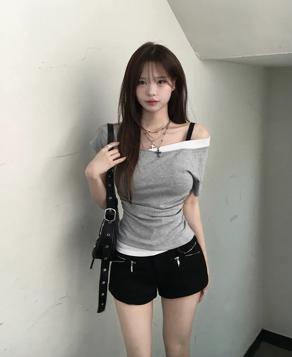 반바지 모델 착용 이미지-S3L74