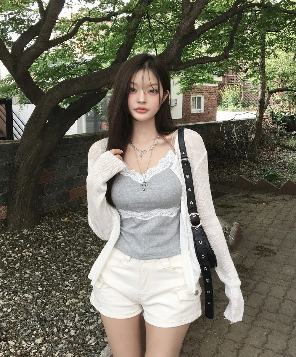 카디건 모델 착용 이미지-S2L47
