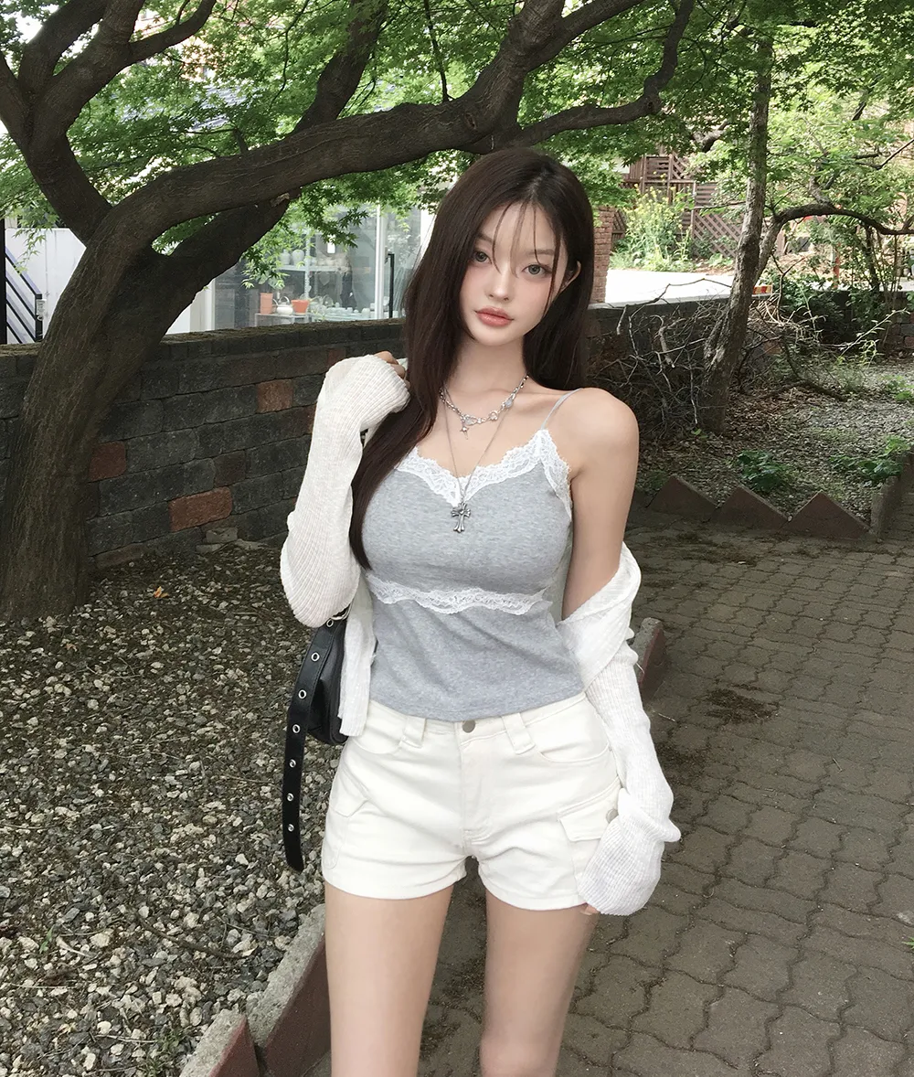 카디건 모델 착용 이미지-S2L45