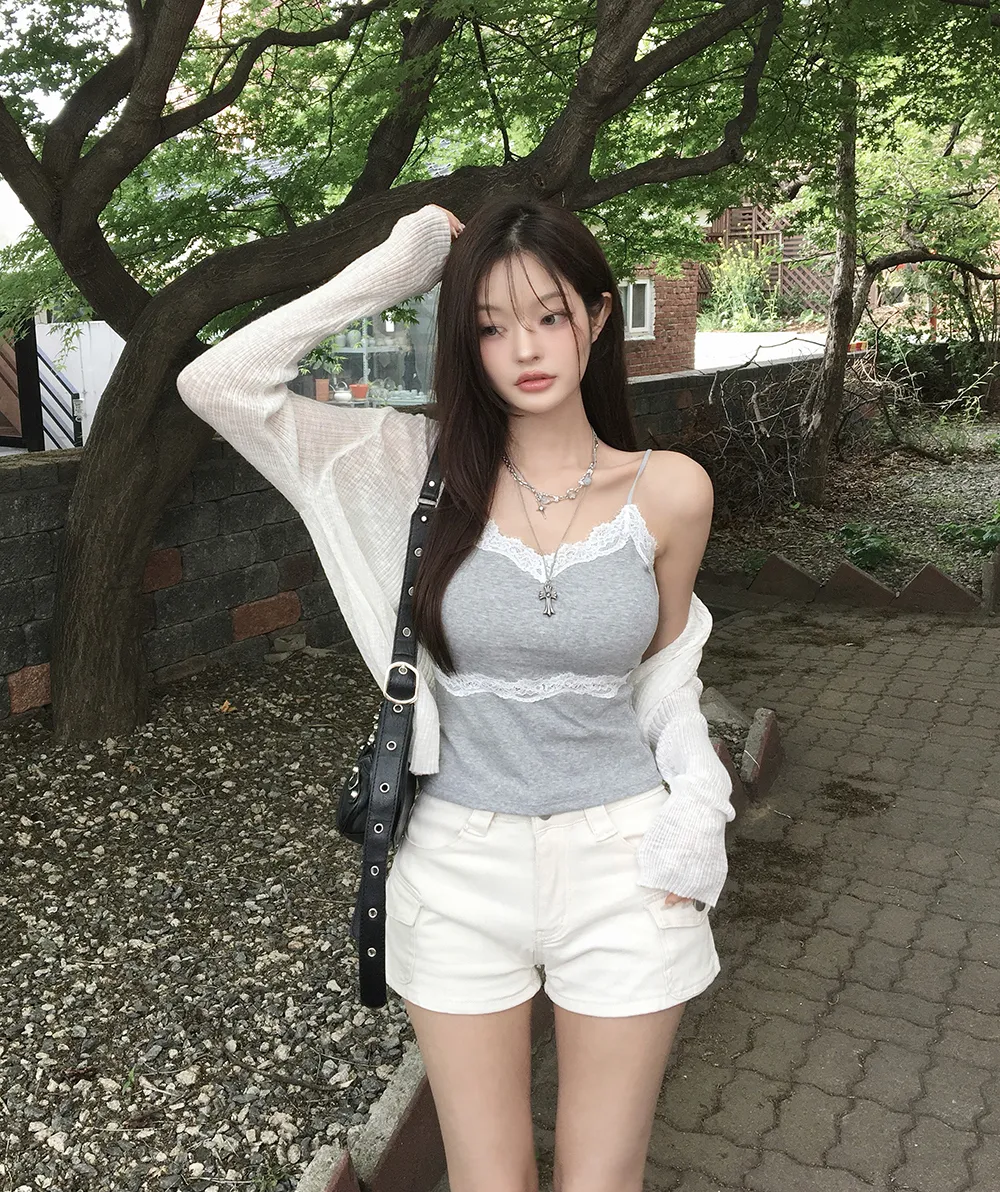 카디건 모델 착용 이미지-S2L46