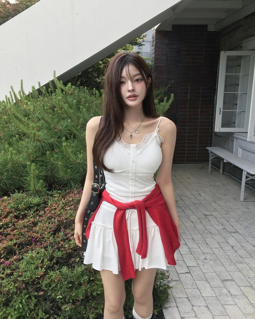 카디건 모델 착용 이미지-S2L37