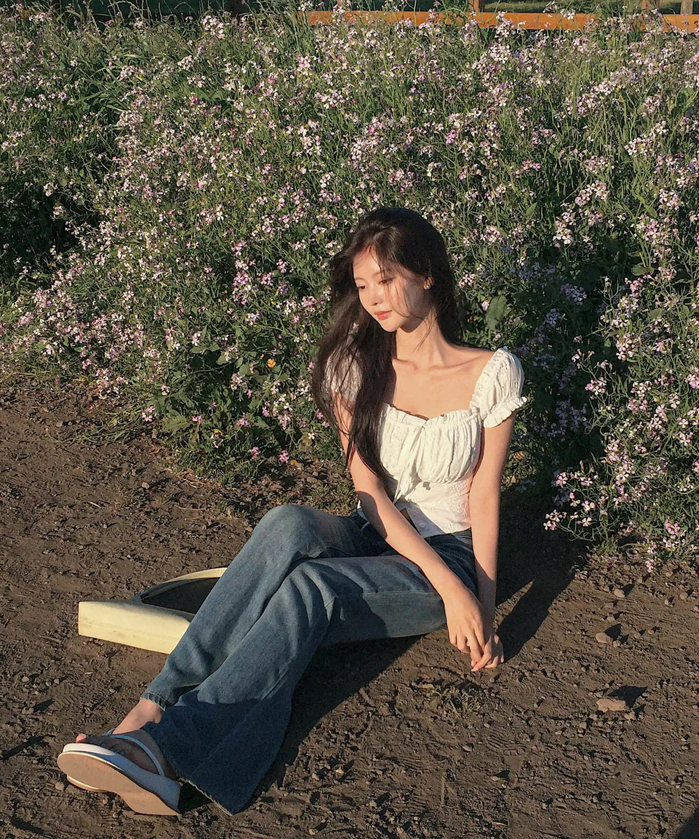 블라우스 모델 착용 이미지-S1L39